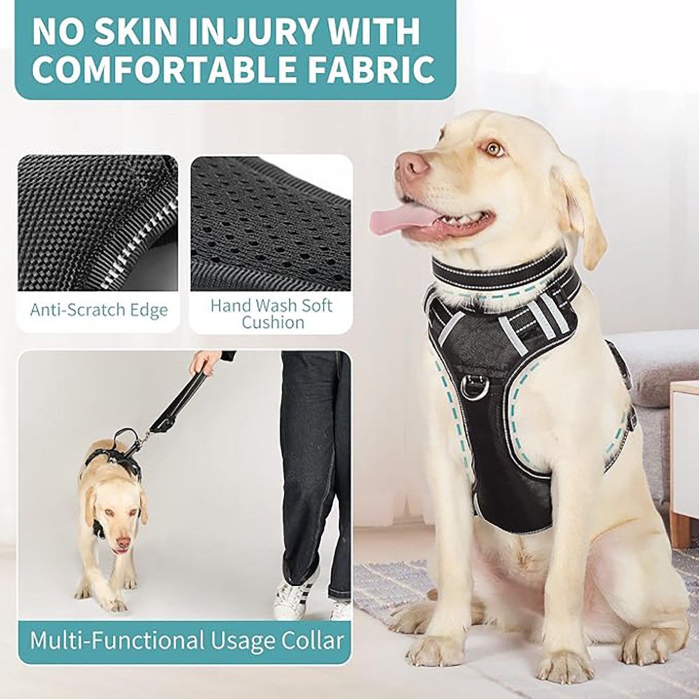 Patpet 2 In 1 No Pull Dog Harness Reflective Adjustable Vest With Handle For Small Dogs