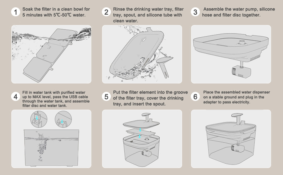 WF01 Pet Water Foutain, 2.2L