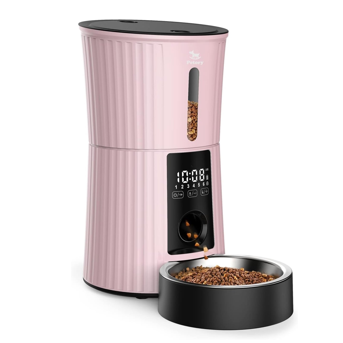 Petory Timed 4L Automatic Cat Feeder with Dual Power Supply for Cats and Small Dogs