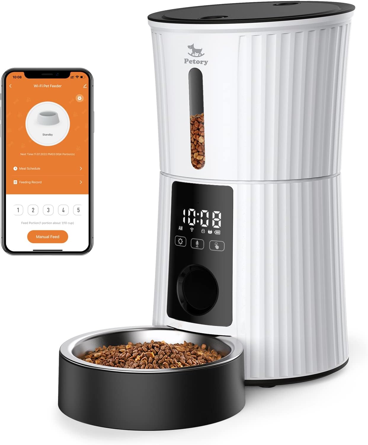 Wifi fashion automatic pet feeder