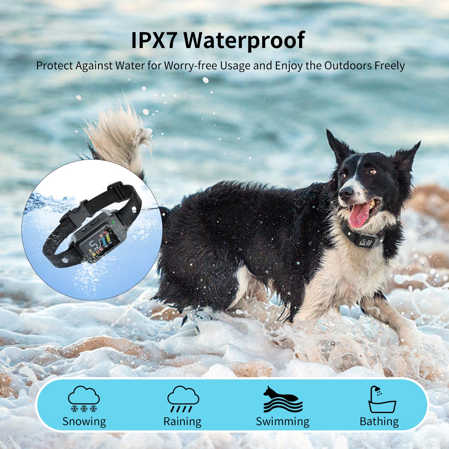 ZLOLEN Bark Collar - Rechargeable AI Upgrade Anti Barking Collar for Dogs Smart Dog Bark Collar