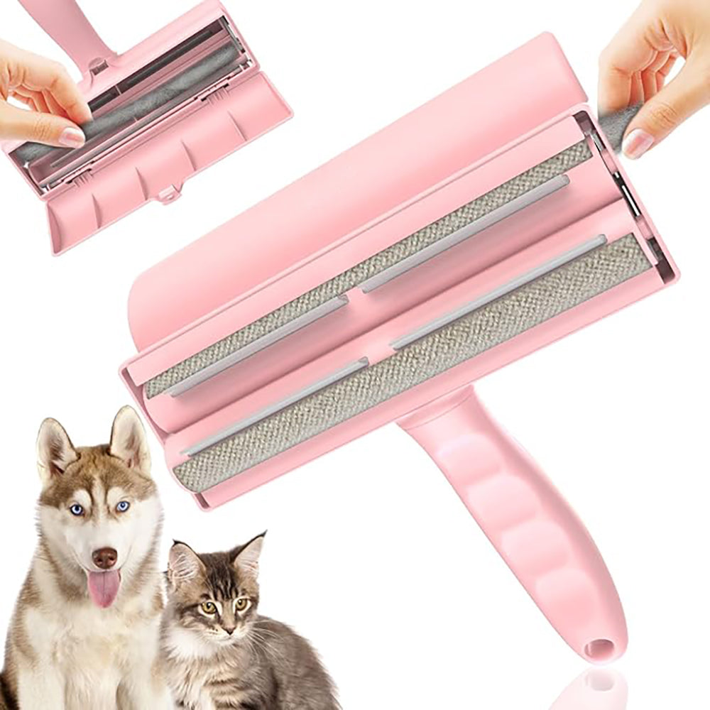 Petory Self Cleaning Pet Hair Remover Reusable Lint Roller for Dog Cat Furniture Clothing