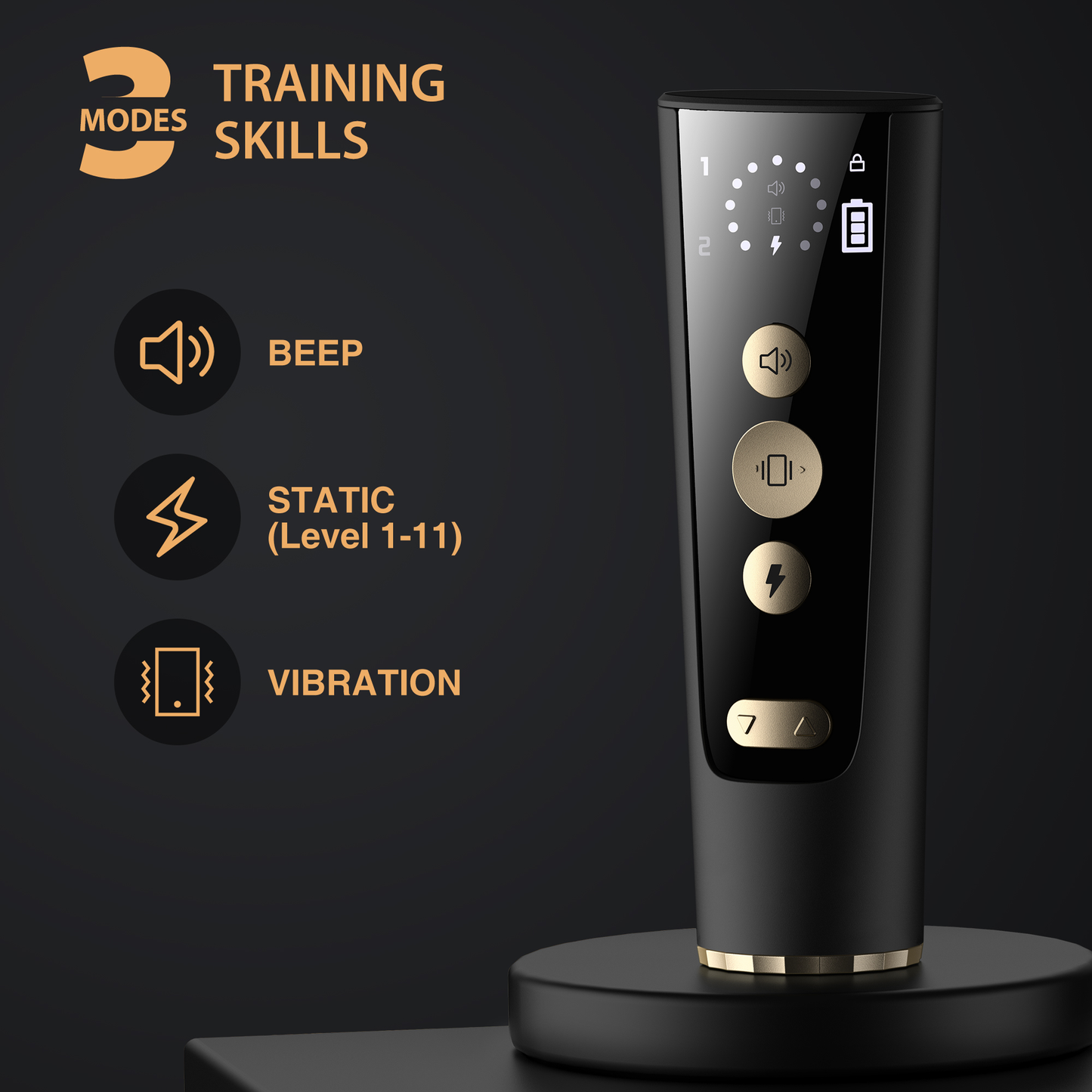 Patpet 4200ft IPX7 Waterproof Dog Training E Collar with 3 Modes for 15-140 Lbs Dogs