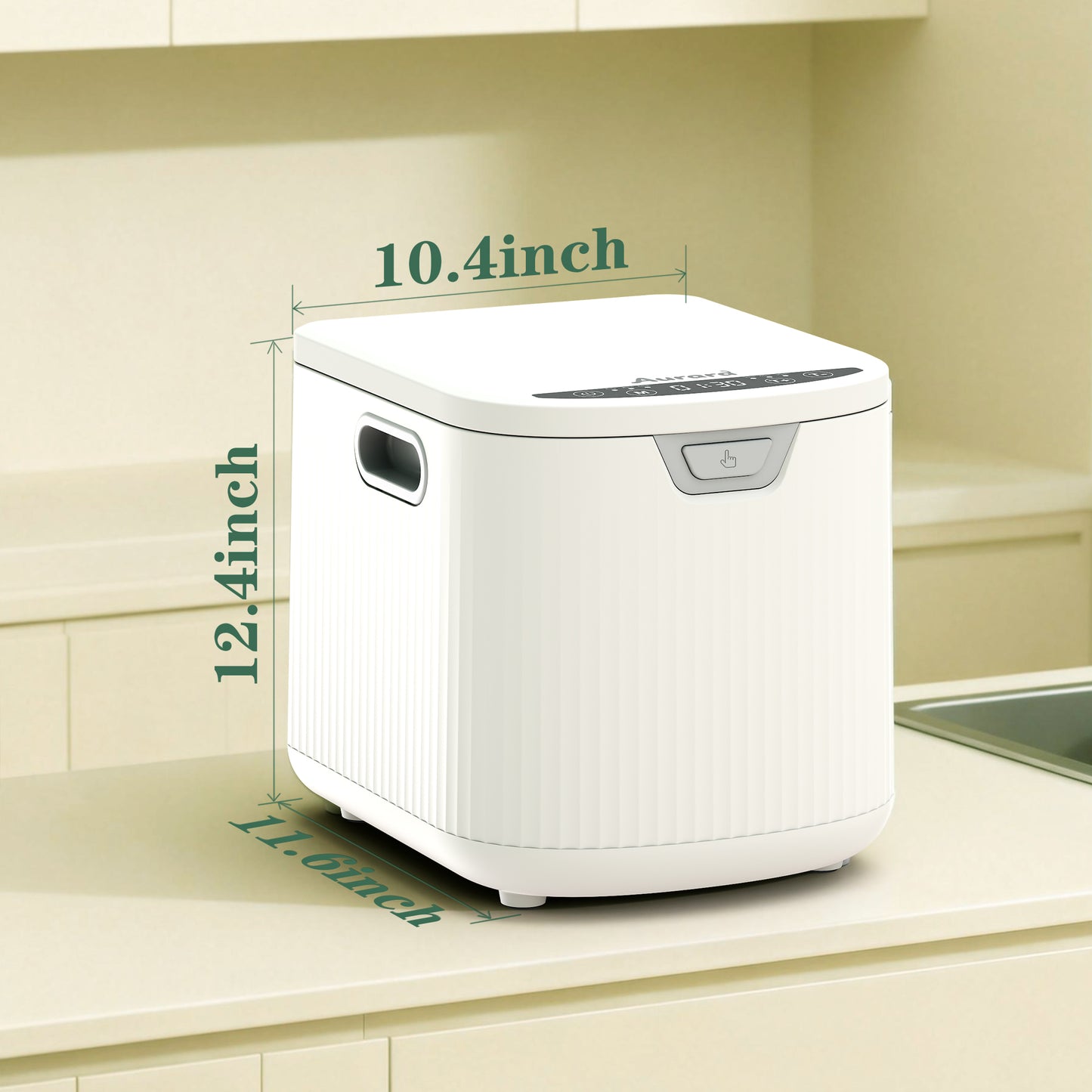 Aurara Pet Fresh Food Cooker 3LB Large Capacity Dog Food Maker for Dogs, Dishwasher Safe, White