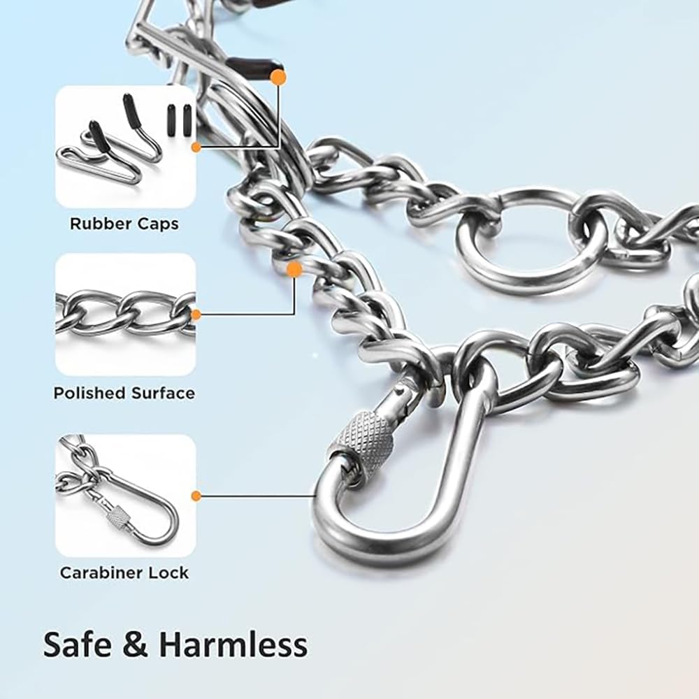 PATPET No-Pull Head Collar with Stainless Steel Carabiner for Large Dogs
