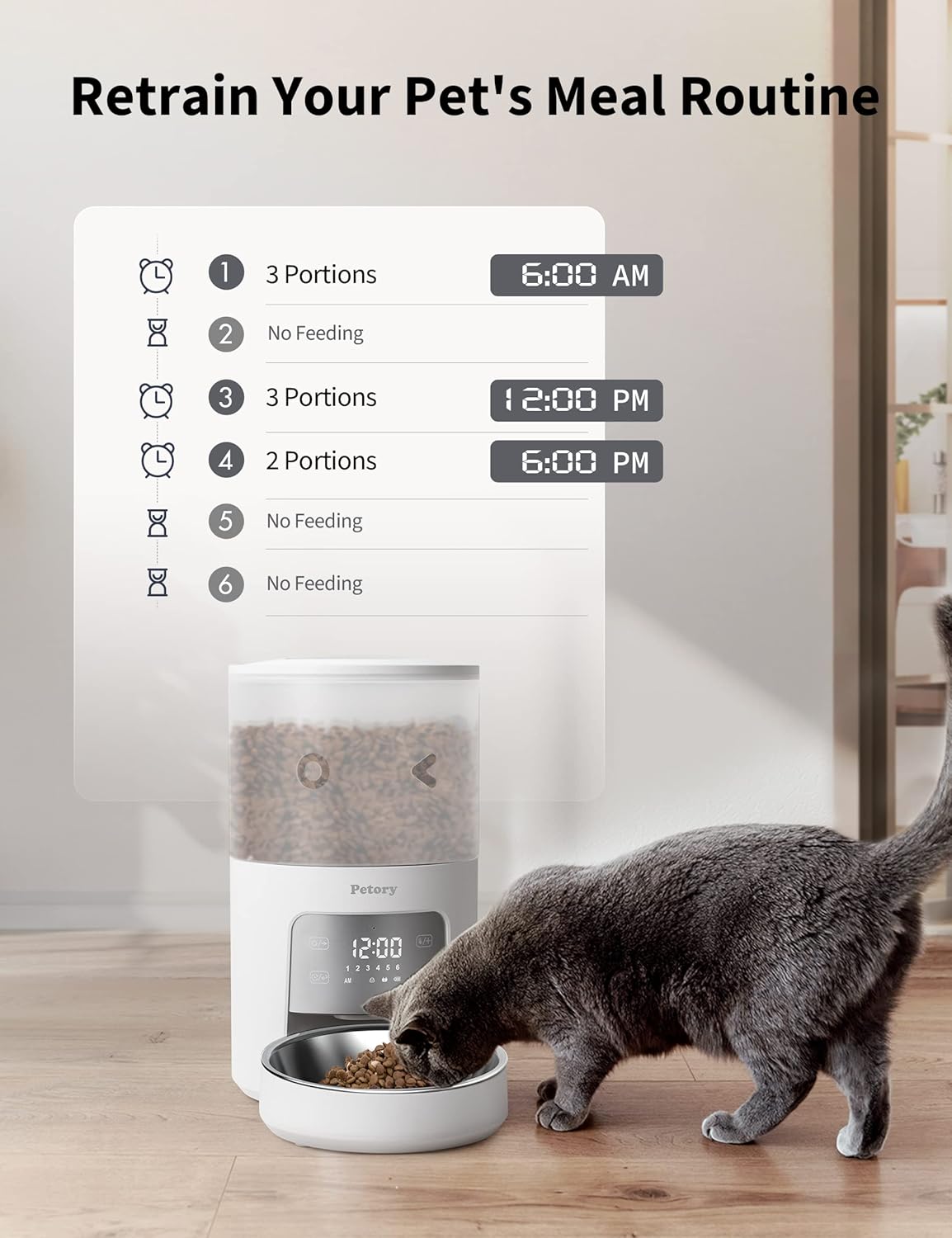 PF02 Pet Automatic Feeder petory.pet