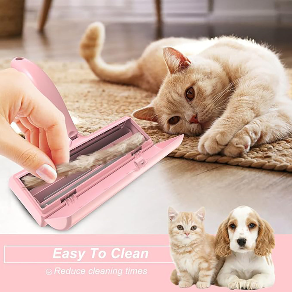 Petory Self Cleaning Pet Hair Remover Reusable Lint Roller for Dog Cat Furniture Clothing
