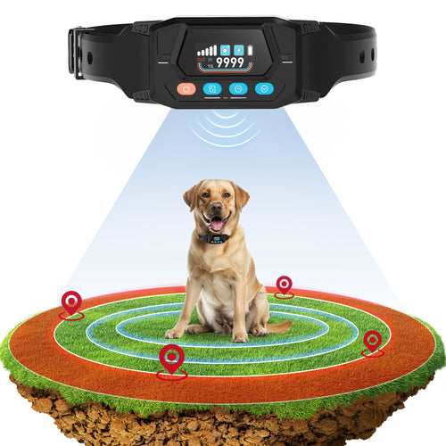 PUPKIDS Wireless Dog Fence System Electric Fence for Large Yards Wireless Fence Only Outdoor Use