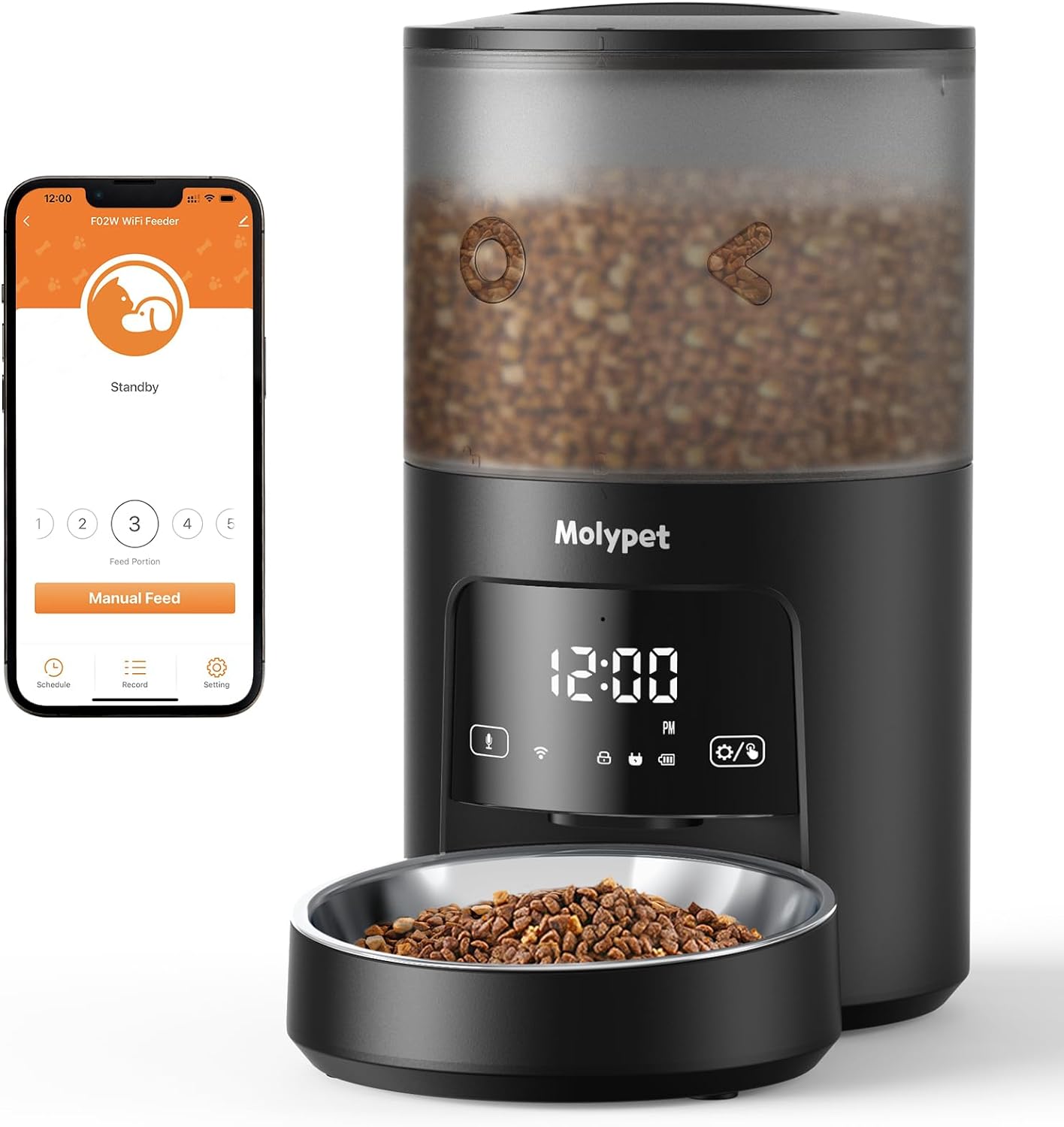 PF02 5G & 2.4G Wi-Fi Pet Feeder with APP Control