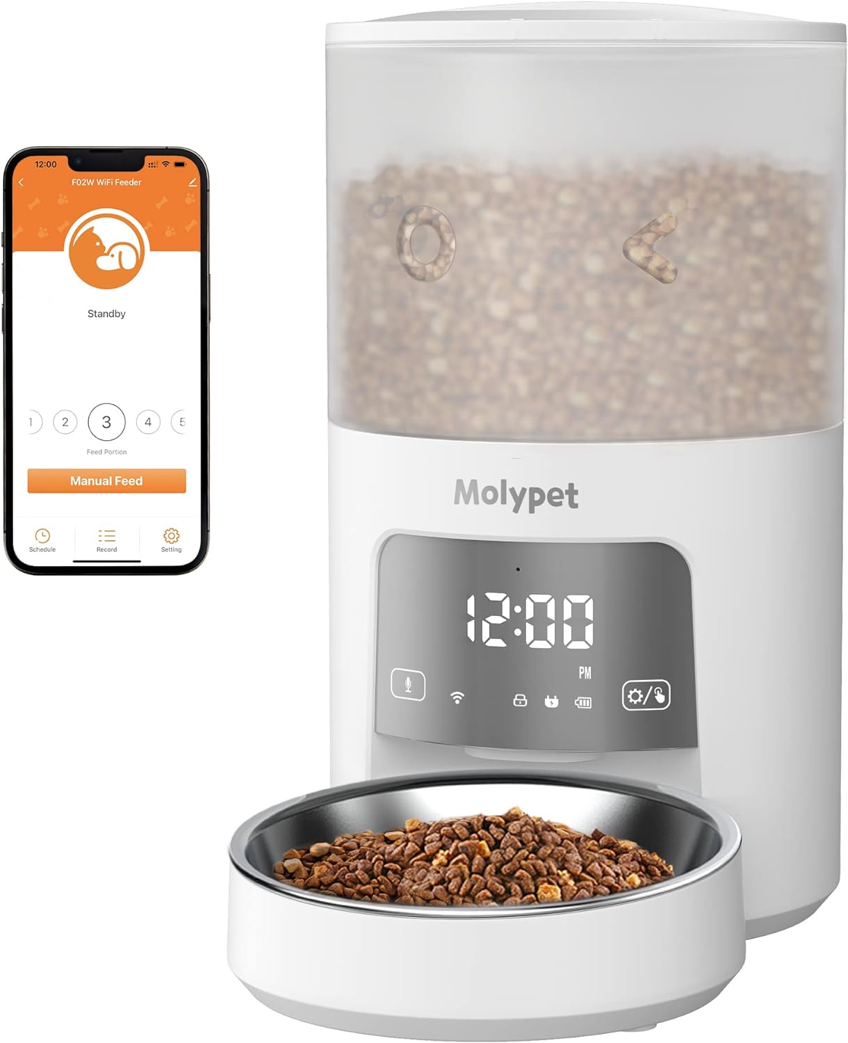 PF02 5G & 2.4G Wi-Fi Pet Feeder with APP Control