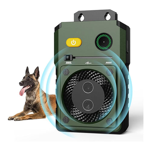 ZLOLEN Rechargeable 50ft Ultrasonic Dog Bark Control Device with 2 Sonic Emitters