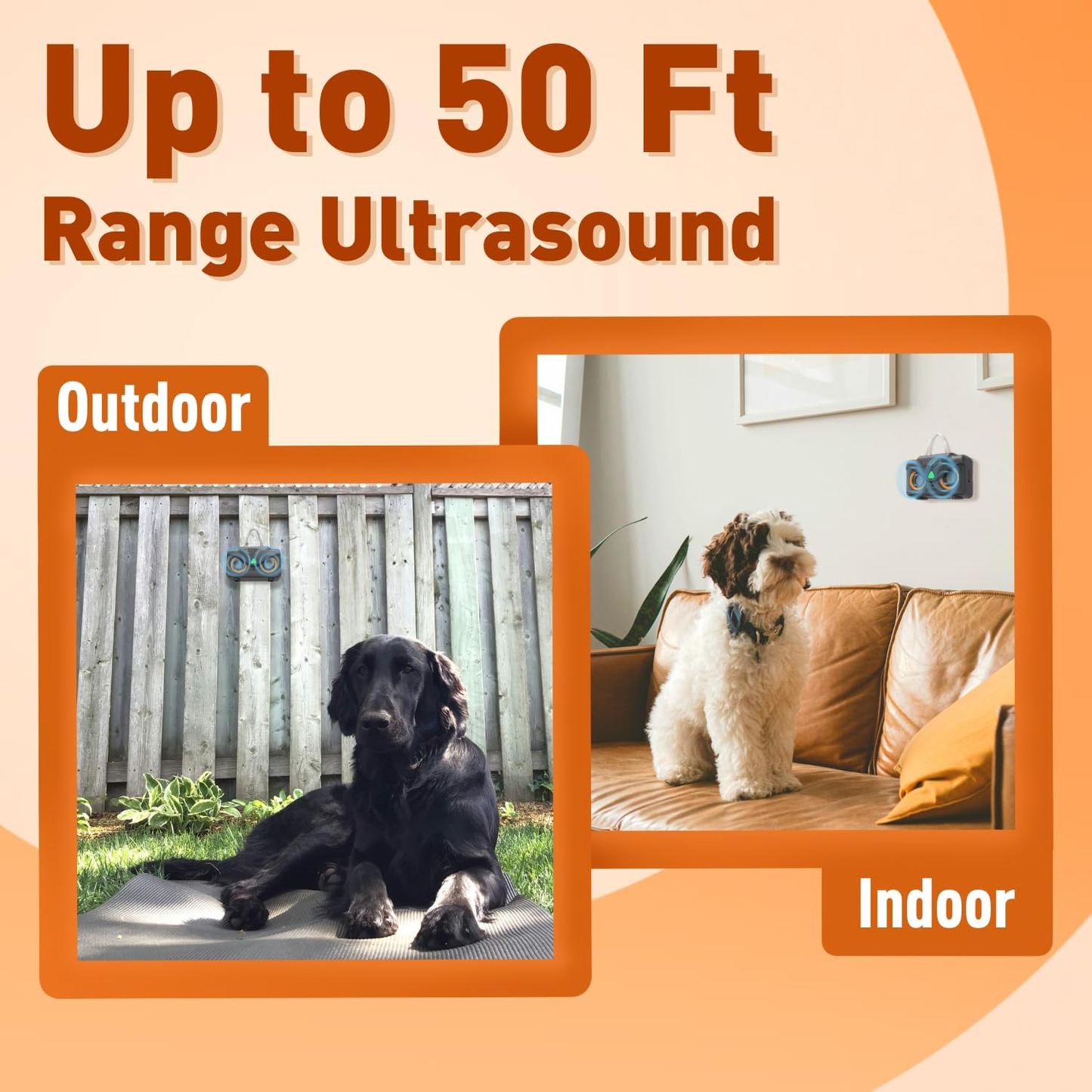 PUPKIDS 3 Modes Ultrasonic Dog Anti Barking Device for Indoor & Outdoor Use