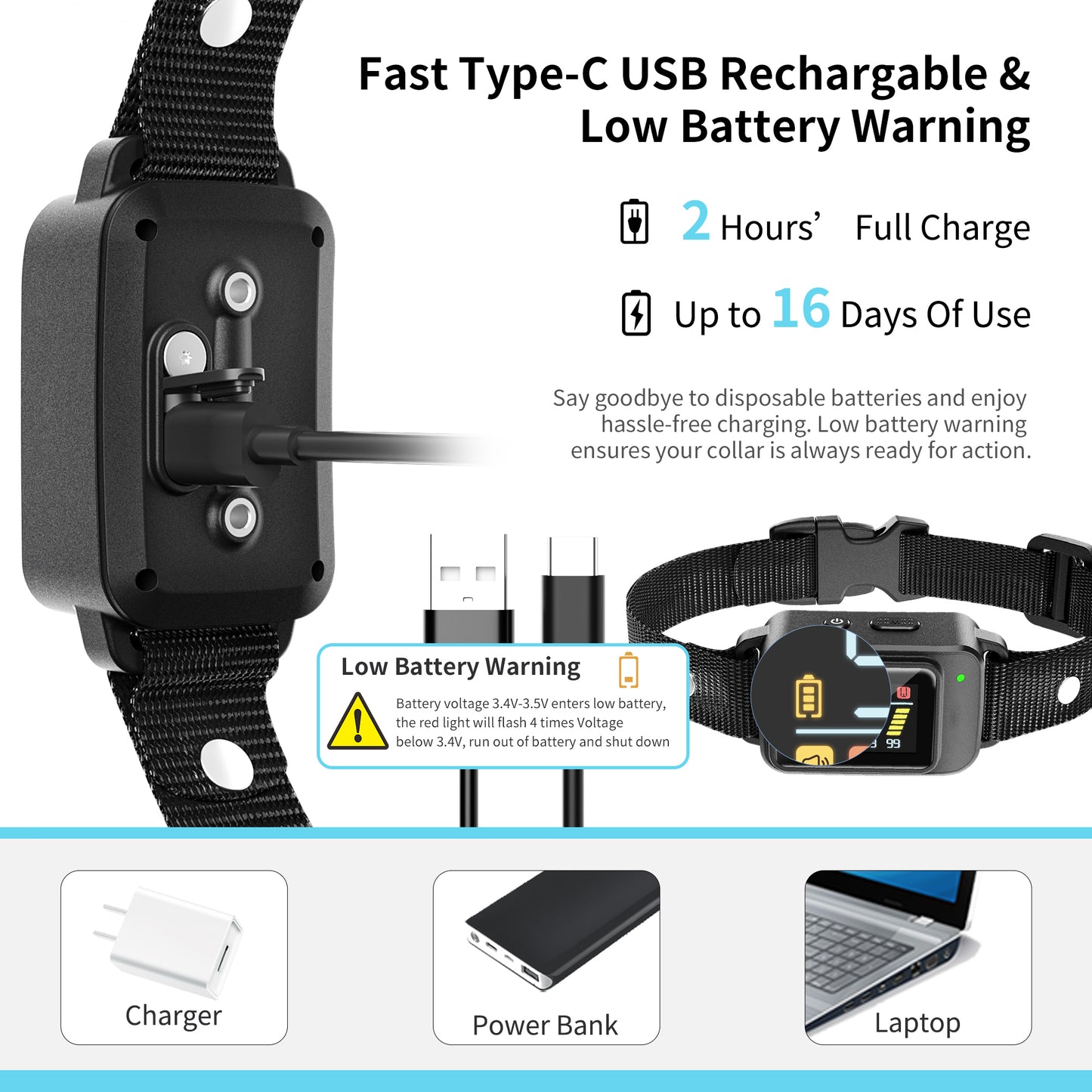 ZLOLEN Bark Collar - Rechargeable AI Upgrade Anti Barking Collar for Dogs Smart Dog Bark Collar