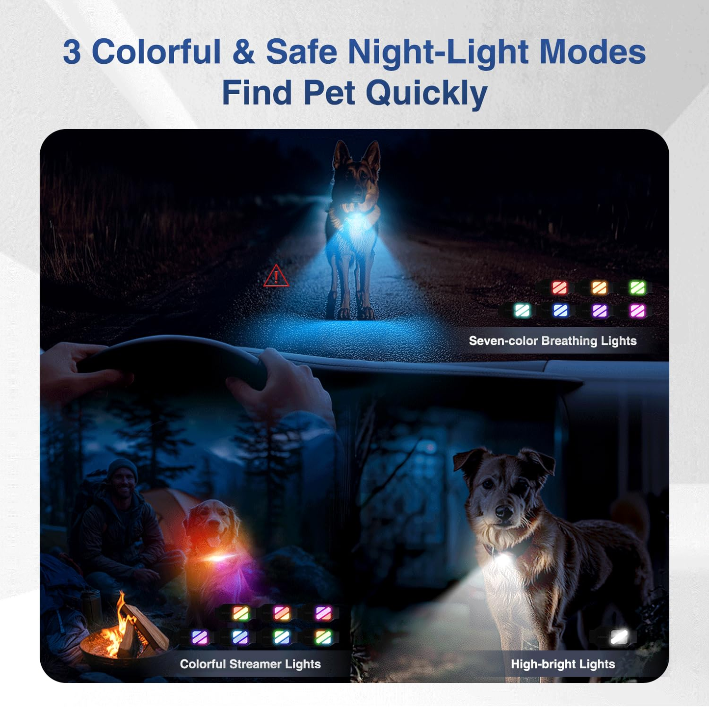 PUPKIDS Dog Training Collar with 4 Powerful Modes - 4200FT E Collar for Dogs Training