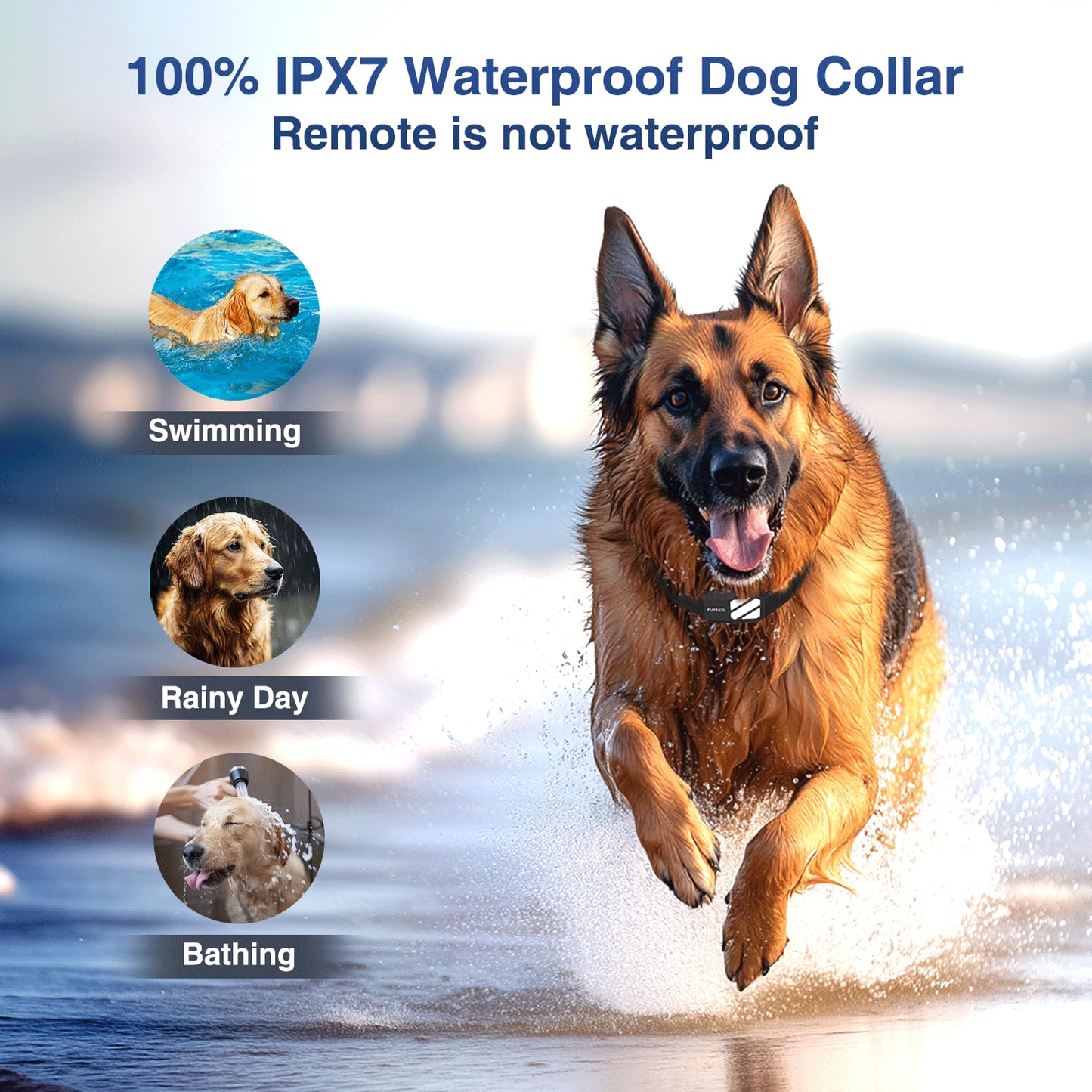 PUPKIDS Dog Training Collar with 4 Powerful Modes - 4200FT E Collar for Dogs Training